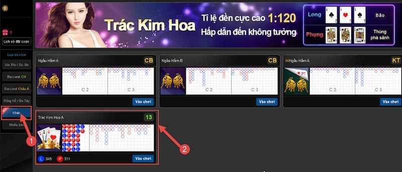 game bài có nhiều cách so sánh
