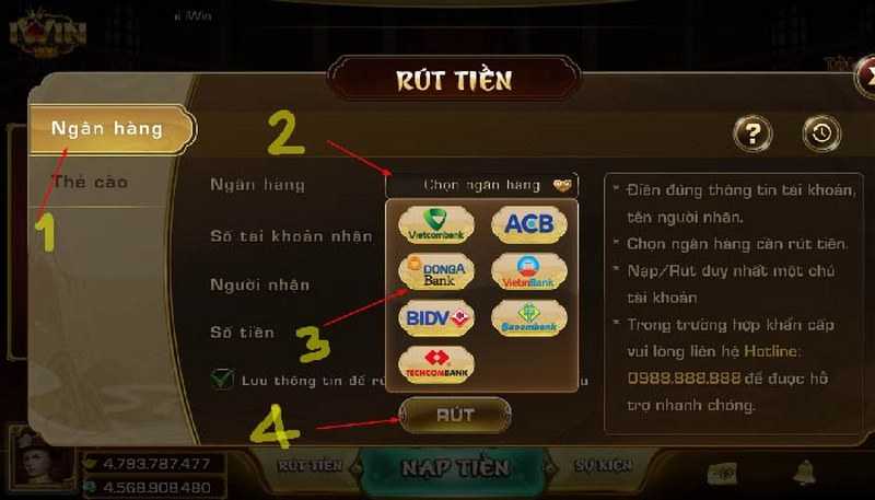 rút tiền yowin bằng thẻ điện thoại