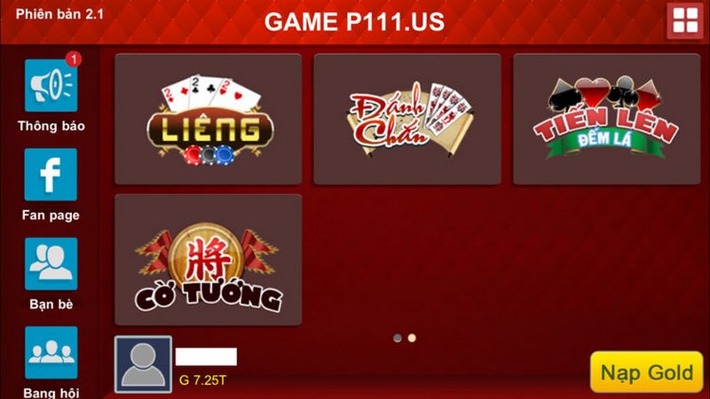 Giới thiệu game bài cá cược P111.