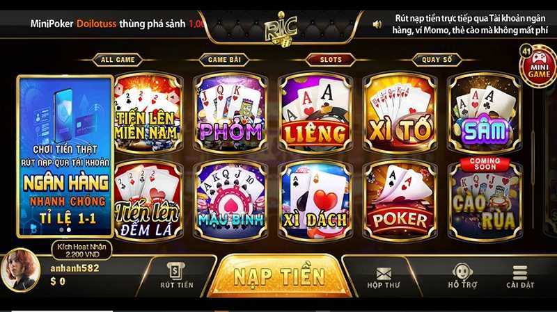 Hệ thống game cược đa dạng nhiều lĩnh vực để người chơi trải nghiệm