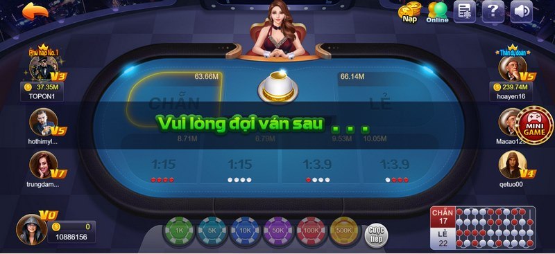 Xóc Đĩa là sản phẩm hấp dẫn nhận được sự yêu thích của nhiều game thủ 