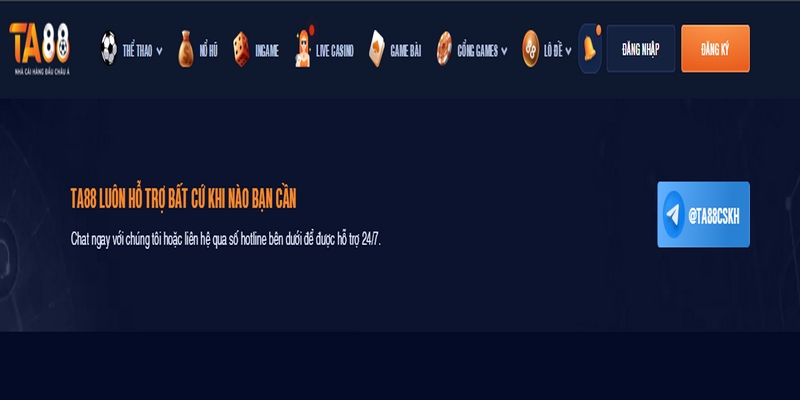 Hội viên gặp vấn đề có thể liên hệ qua kênh telegram